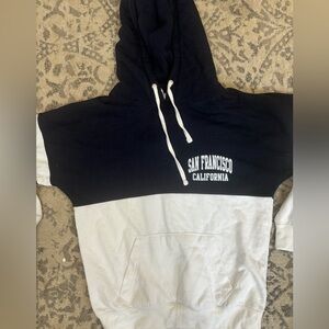 H&M Navy and White San Francisco Hoodie